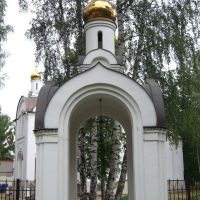 Moscow Region, Bykovo, Entrance to the Church of the Christ Resurrection, Быково