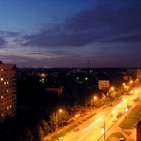 PLK avenue in the night, Видное