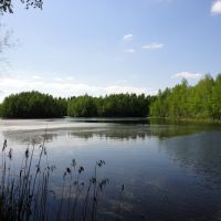 Озеро с островами у деревни "Новая Шурма", Вороново