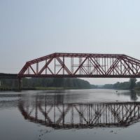 Вид на мост с берега канала, Деденево