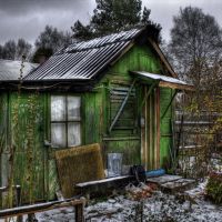 Садовый домик (первый снег 2009), Дедовск