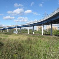 Автомобильный мост около д. Сергеевки, Железнодорожный