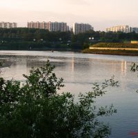 Вечер на Москве реке. Павшинская пойма., Загорск