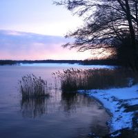Зимние сумерки на озере, Керва