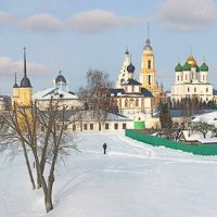 пано кремля с крепостной стены, Коломна