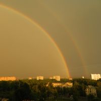 Двойная радуга в Красногорске, Красногорск