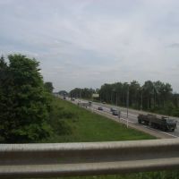 Вид с моста на Минское шоссе (View from the bridge to the Minsk highway), Кубинка