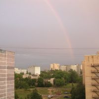 Вид на радугу с балкона, Лыткарино