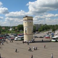 Водонапорная башня на привокзальной площади в Михнево, Михнево