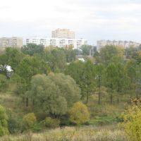Вид с холма на Профсоюзной улице (на север) / View from a Hill in Profsoyuznaja Street (on North), Нарофоминск