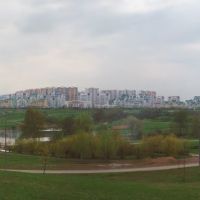 View to Mitino 8th district from Mitino Landscape Park, Новобратцевский
