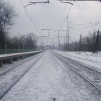Платформа Опалиха. Зима. Station Opaliha. Winter, Опалиха
