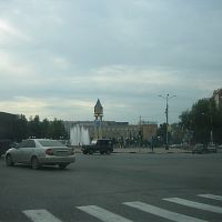 Lenin Place and Podolsk clock tower, Подольск