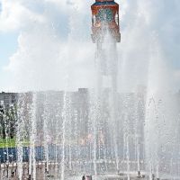 Фонтан на центральной площади, Подольск