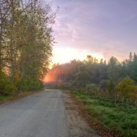 Дорога в рассвет / The road into dawn., Пушкино
