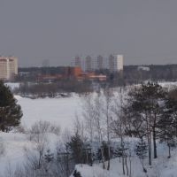 Рублево с М9. Rublevo. View with road M9, Рублево