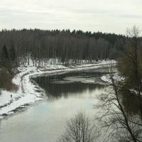 River runs through Ruza, Руза