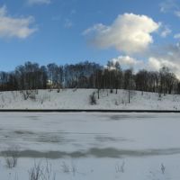 Winter panorama of Moscow Channel, Старбеево