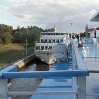 lock Moscow Volga canal o=k, Темпы