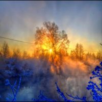 Frosty december dawn, Томилино