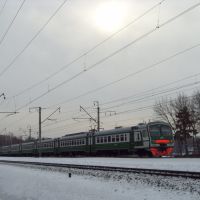 ЭД4М на перегоне Тарасовская - Клязьма, Черкизово