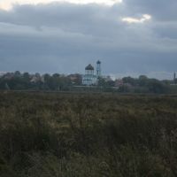Вид на Покровскую церковь в селе Покров, Щербинка