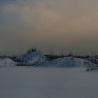 Заброшенный карьер зимой, Электроугли