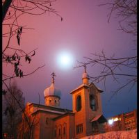луна над церковью, Ковдор