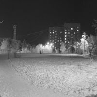 полярная ночь , стадион у 5 школы, Мончегорск