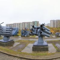 Панорама г. Полярный - Музей военной техники - Panorama of the Polyarny. museum of military equipment, Полярный
