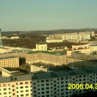 Вид на город с ул. Полярной, Североморск