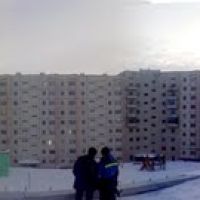 панорама во дворе, Снежногорск