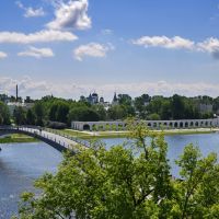 Вид на Волхов и Ярославово дворище, Новгород