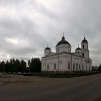 Панорама Сольцов. Ильинский собор - Panorama Soltz. Ilyinsky Cathedral, Сольцы
