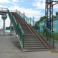 Пешеходный мост на станции, Черепаново
