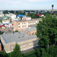 Большеречье, Омская область, гостиница "Русь" (вид сзади), Большеречье