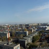 Вид со здания баблиотеки в сторону ул. Чкалова, Туркестанская и т. д., Оренбург