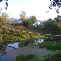 Навесной мост через реку Нугрь, Болхов