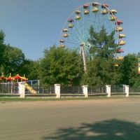колесо обозрения в городском парке (вид с ул. Кирова), Кузнецк