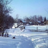 Зима - январь 1990г. поселок Сосновоборск, у речки Тешнярь, Сосновоборск