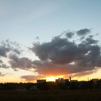Закат. Вид на КХП, Верещагино