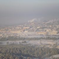 Горнозаводск. Зима. Вид с вертолёта, Горнозаводск