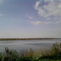 Вид на Каму с набережной Краснокамска, Краснокамск