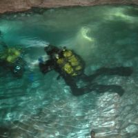 Ordinskaya cave - the longest in the world in gypsum underwater cave. Ординская пещера - самая длинная в мире среди гипсовых подводных полостей.Пермский край, Орда