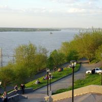Вид на реку Кама и город / View of the Kama river and the city (21/05/2007), Пермь