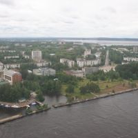 Вид на город с вертолета, Чайковский
