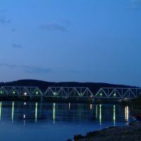 Вид наж/д мост через реку Чусовую, Чусовой