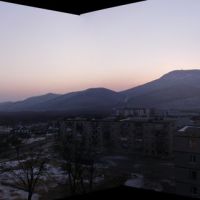 из окна постникова 2а (панорама). февраль 2009, Фокино