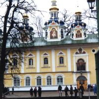 Dormition Church (C16th) with baroque upper stories (mid-C18th), Pechory Monastery, Печоры