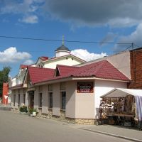 Pskovo-Pechersky a monastery. The market., Печоры